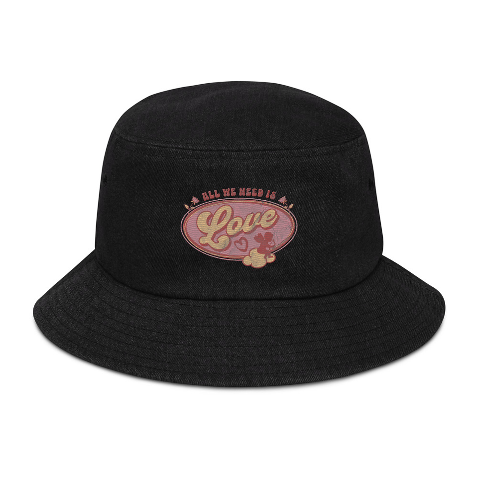 All We Need Is Love - Cupid Denim Bucket Hat