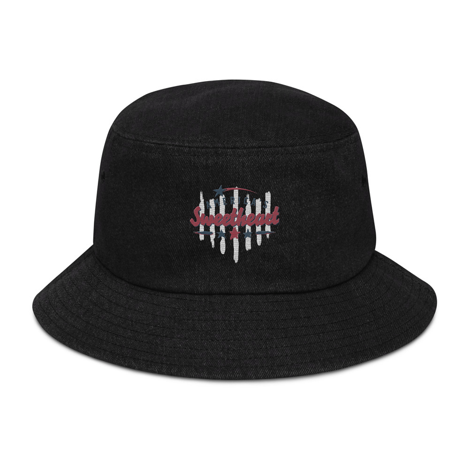America's Sweetheart Denim Bucket Hat