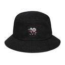 Anywhere With You - Typographic Cartoon Streetwear Denim Bucket Hat