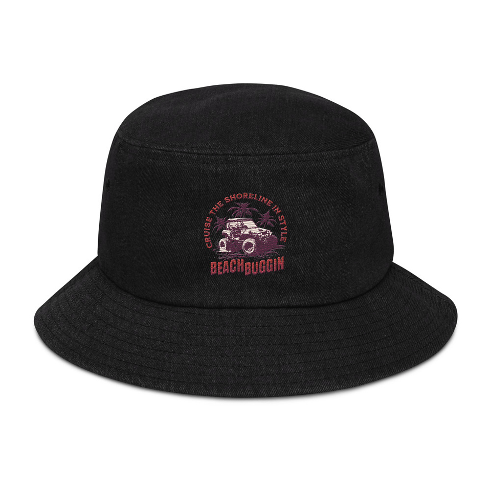 BEACH BUGGIN Denim Bucket Hat