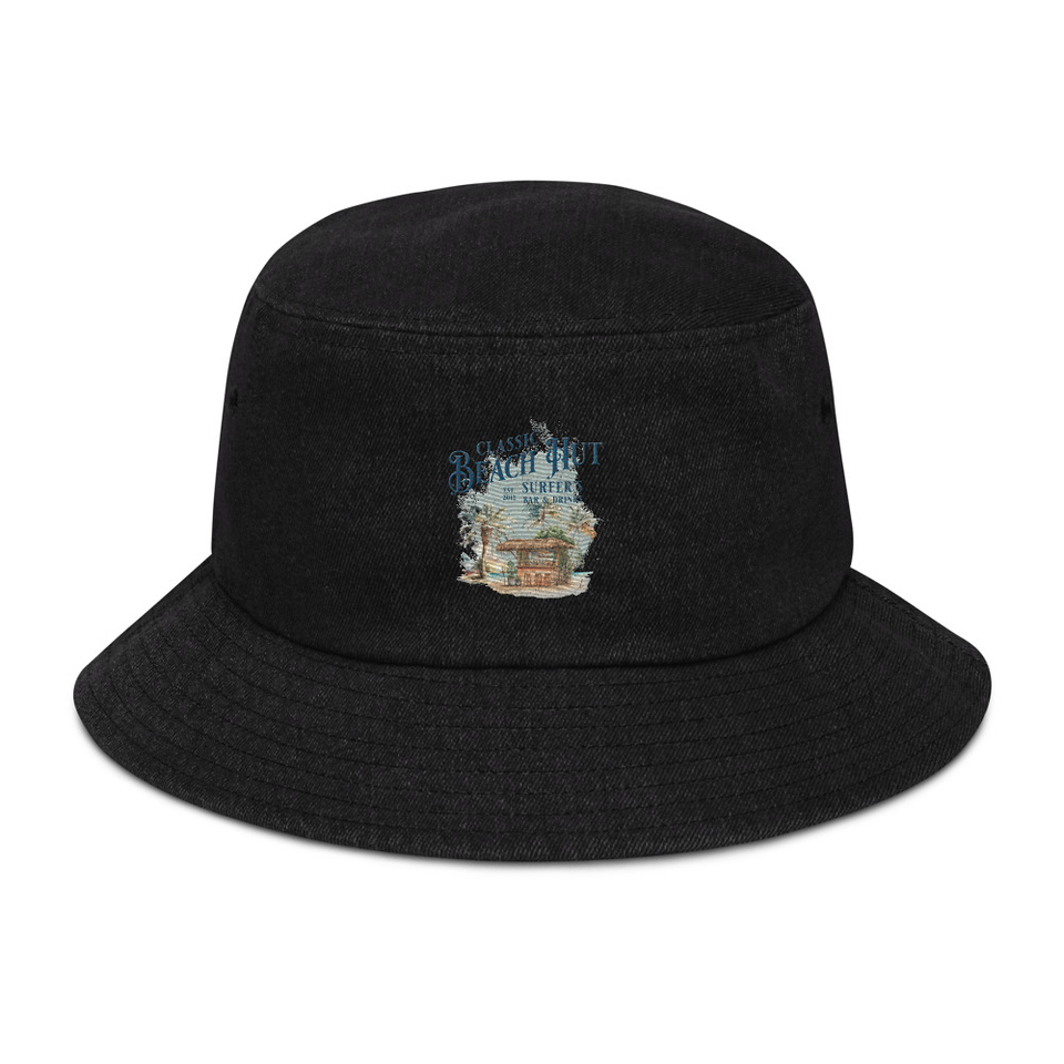 Beach Hut Denim Bucket Hat