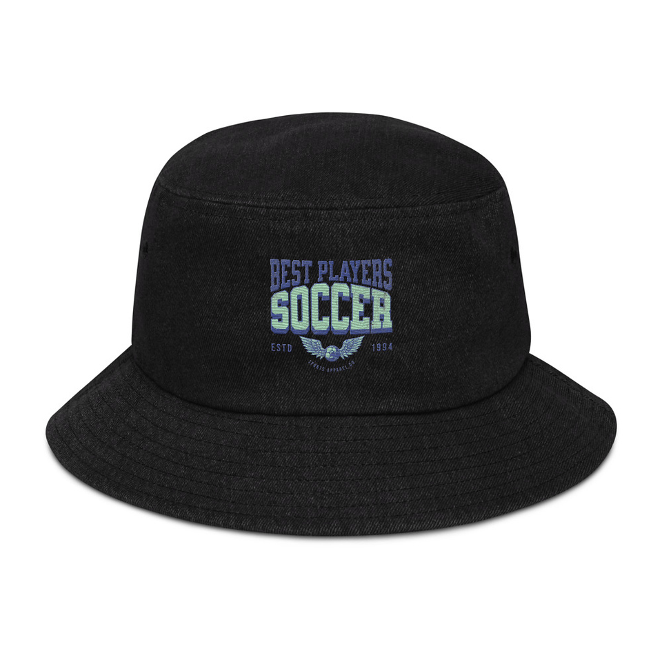 Best Players Soccer Denim Bucket Hat