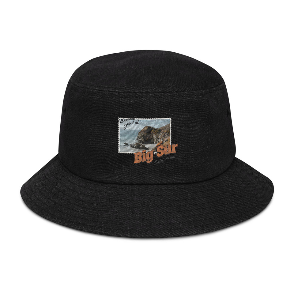 Big Sur, Cali Denim Bucket Hat