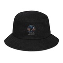 Birds Chirping Denim Bucket Hat