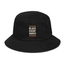 Black Every Month - African American History Denim Bucket Hat