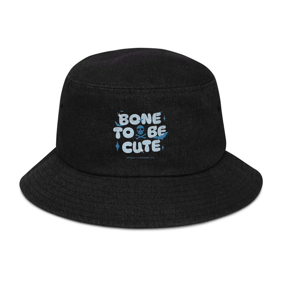 Bone To Be Cute - Halloween Denim Bucket Hat