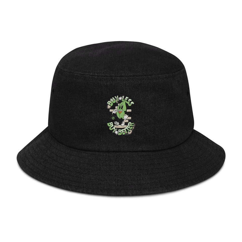 Buy Less- Buy Better Denim Bucket Hat