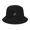 Caffeine Cartoon Denim Bucket Hat