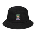 Cat Yoga - Cute Meditation Denim Bucket Hat