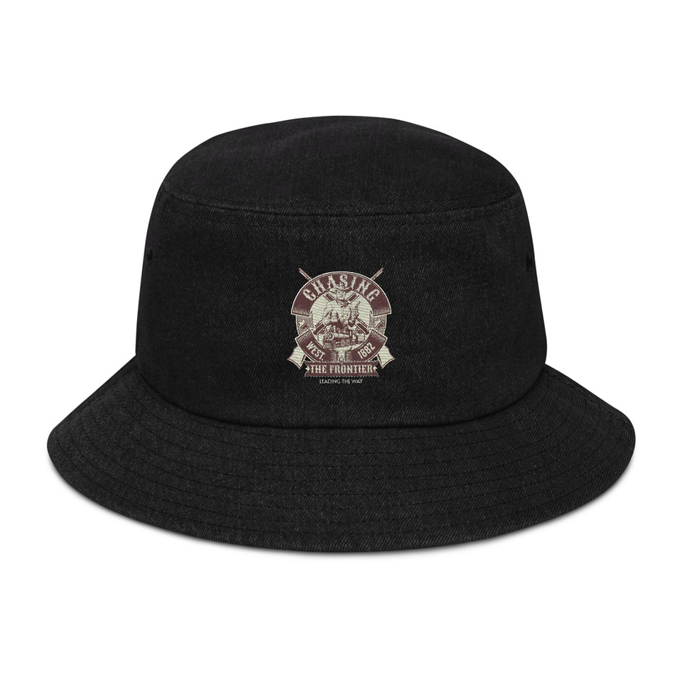 Chasing the Frontier Denim Bucket Hat