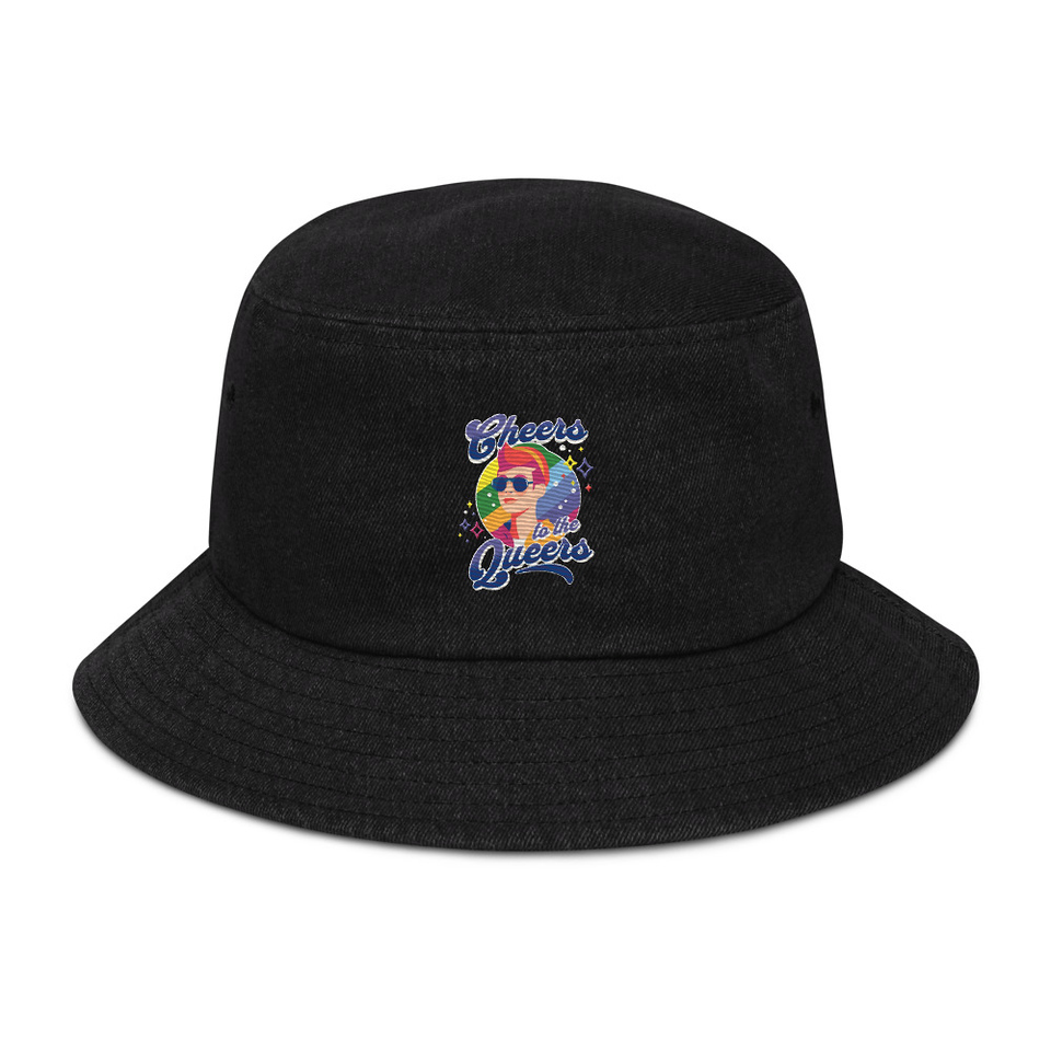Cheers to the Queers Denim Bucket Hat