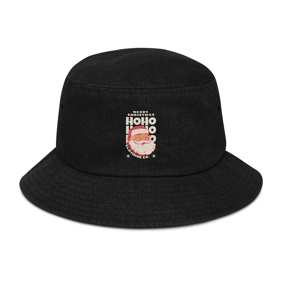Christmas Season - Santa Claus Denim Bucket Hat