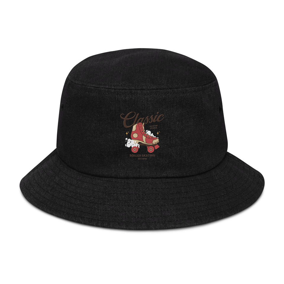 Classic Roller Skating - Sports Apparel Denim Bucket Hat