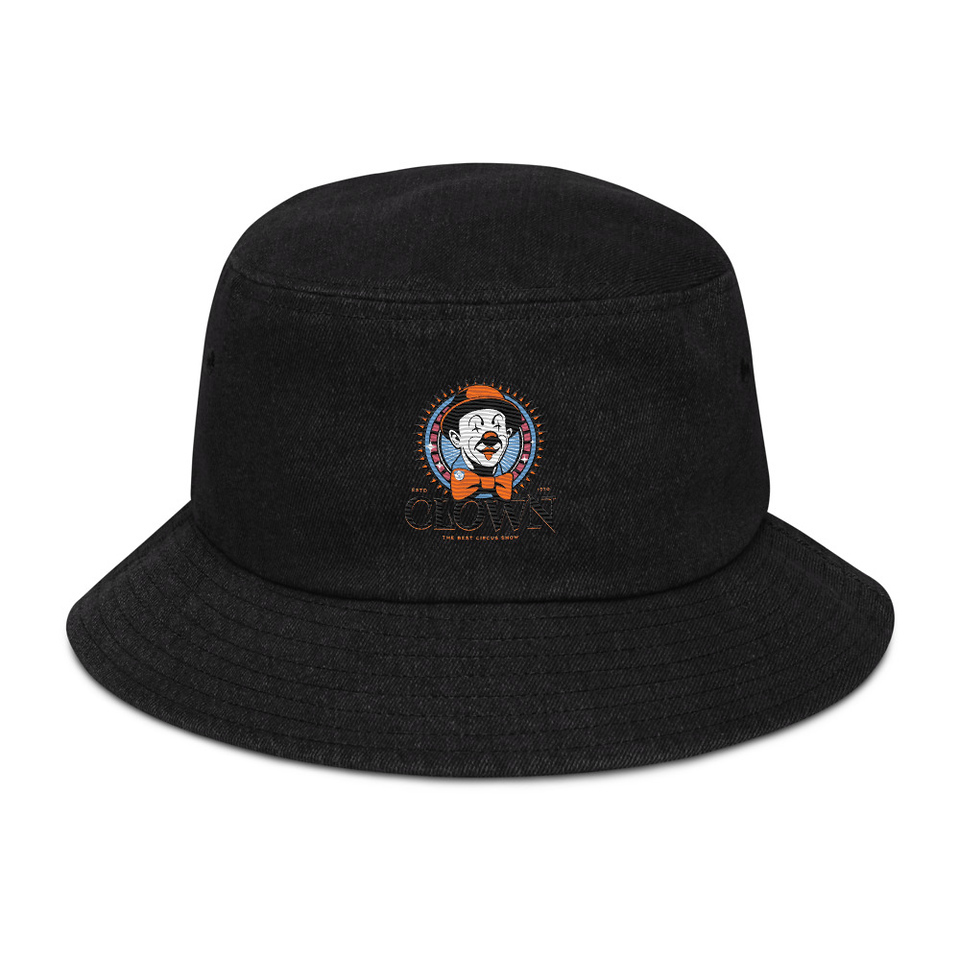 CLOWN LOGO Denim Bucket Hat