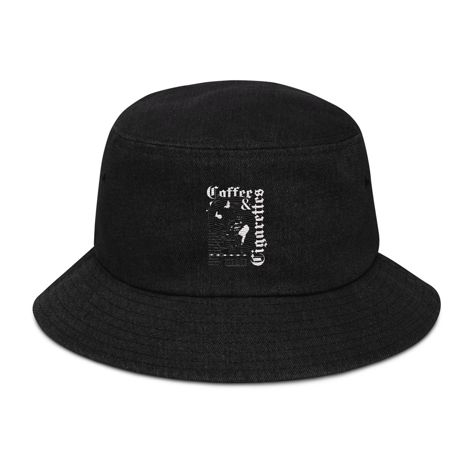Coffee & Cigarettes Denim Bucket Hat