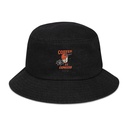 Coffee Break Cartoon Retro 90s  Denim Bucket Hat
