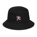 Coffee Break Mascot Denim Bucket Hat