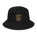 Coffee, The art of Winning The Day Denim Bucket Hat