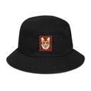 Corgi Loves - Cute Dog Denim Bucket Hat