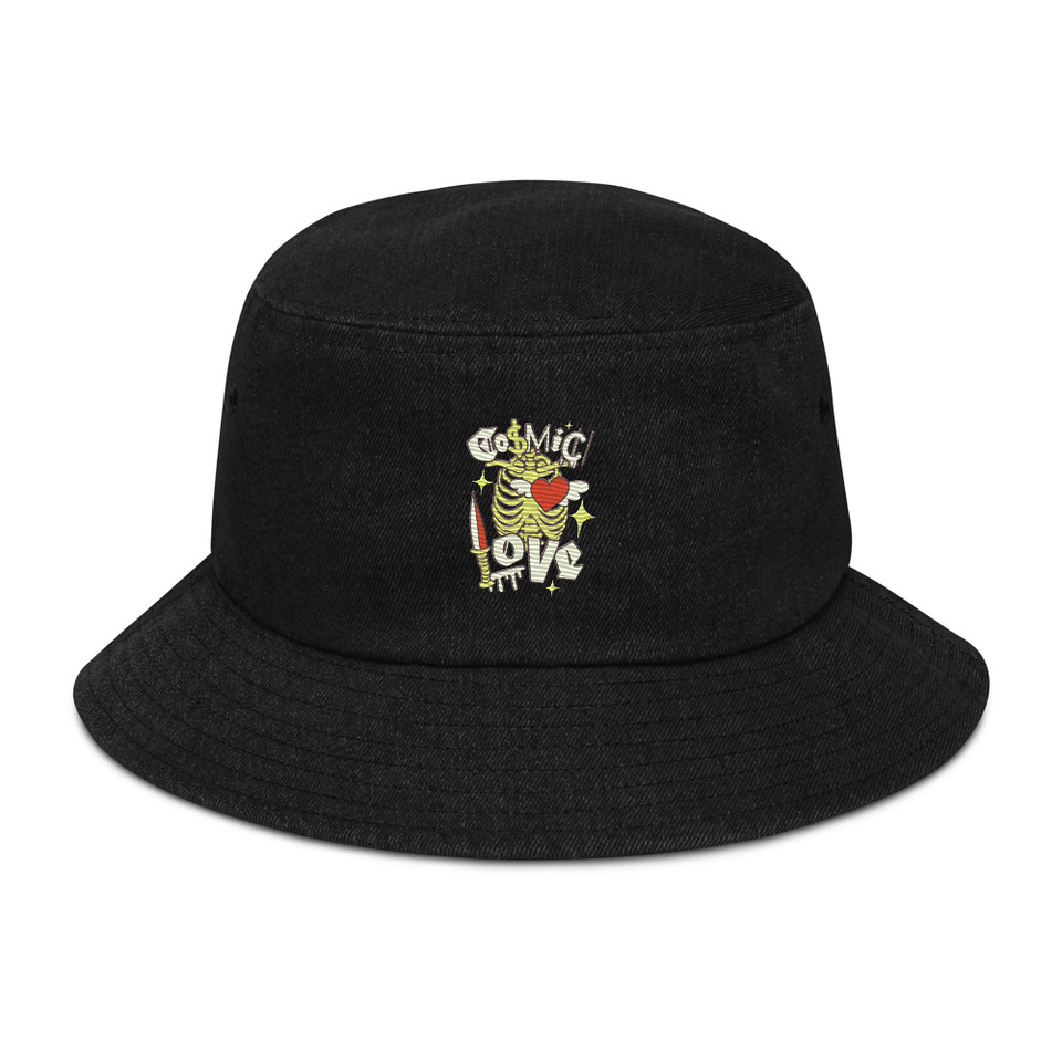 Cosmic Love (2) Denim Bucket Hat