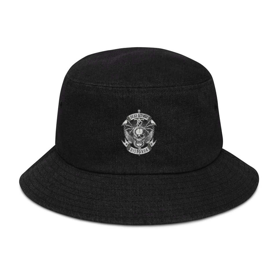 DEAD BEFORE DISHONOR Denim Bucket Hat