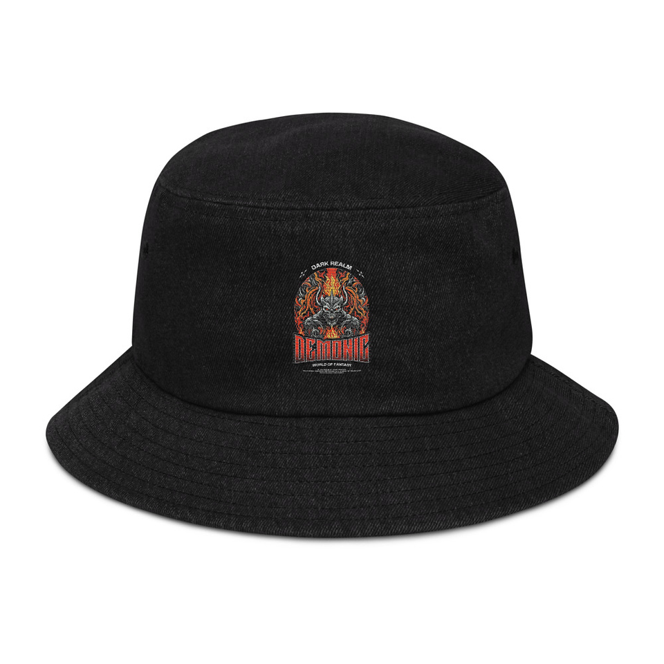 Demonic Denim Bucket Hat