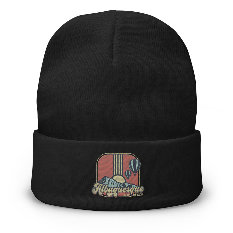 Albuquerque - Retro Hot Air Baloon Knit Beanie