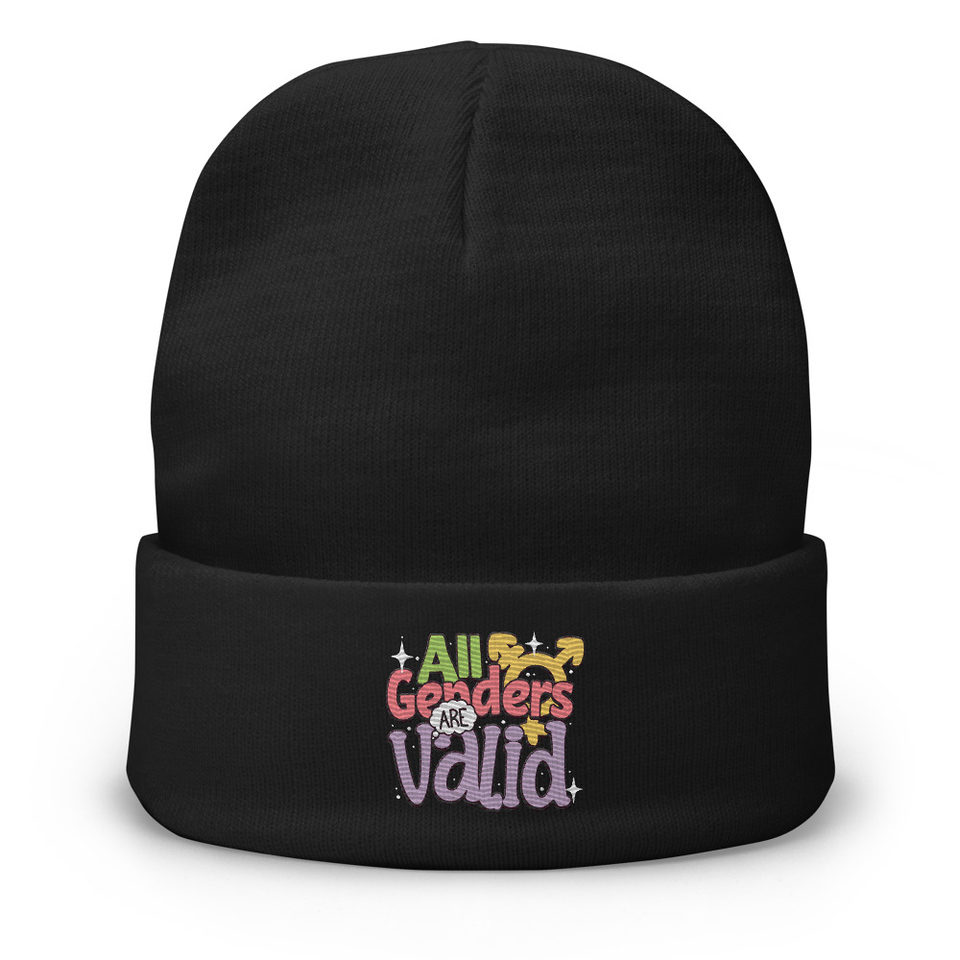 All Genders are Valid Knit Beanie