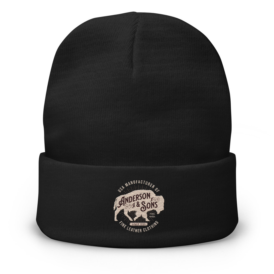 Anderson & Sons Leather Clothing - Buffalo Knit Beanie