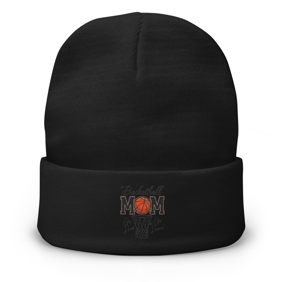 Basketball Mom - Mother's Day Knit Beanie