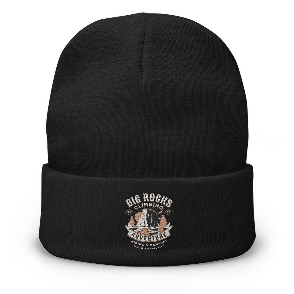Big Rocks Climbing - Outdoor Adventure Knit Beanie