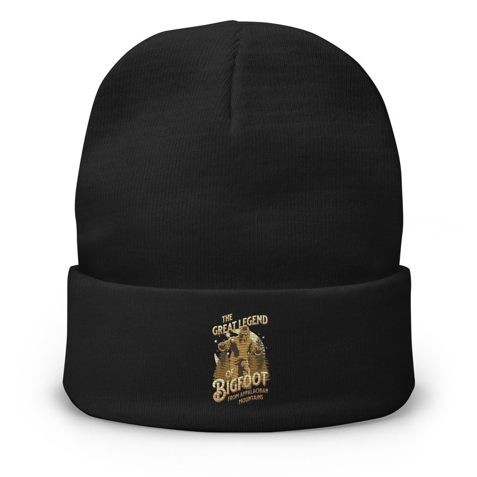 Bigfoot Legend  - Appalachian Forest Knit Beanie