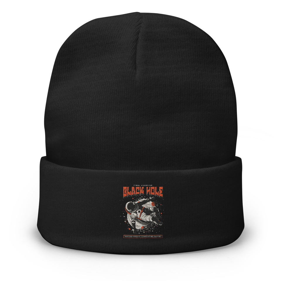 Black Hole Knit Beanie