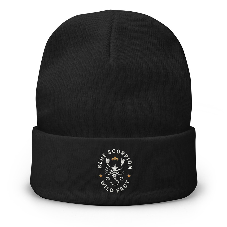 Blue Scorpion - Wildlife Animal Knit Beanie