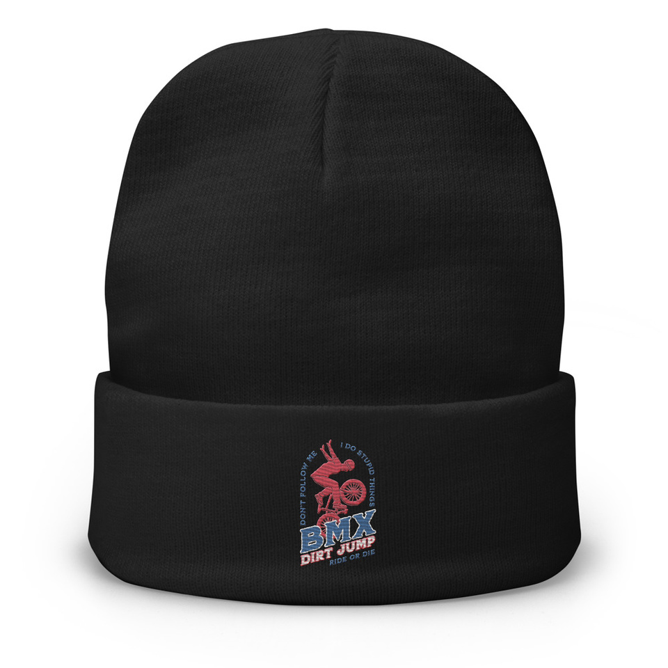 BMX Dirt Jump - Extreme Sports Knit Beanie