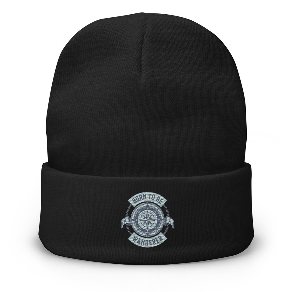 Born to be Wanderer - Compass Knit Beanie