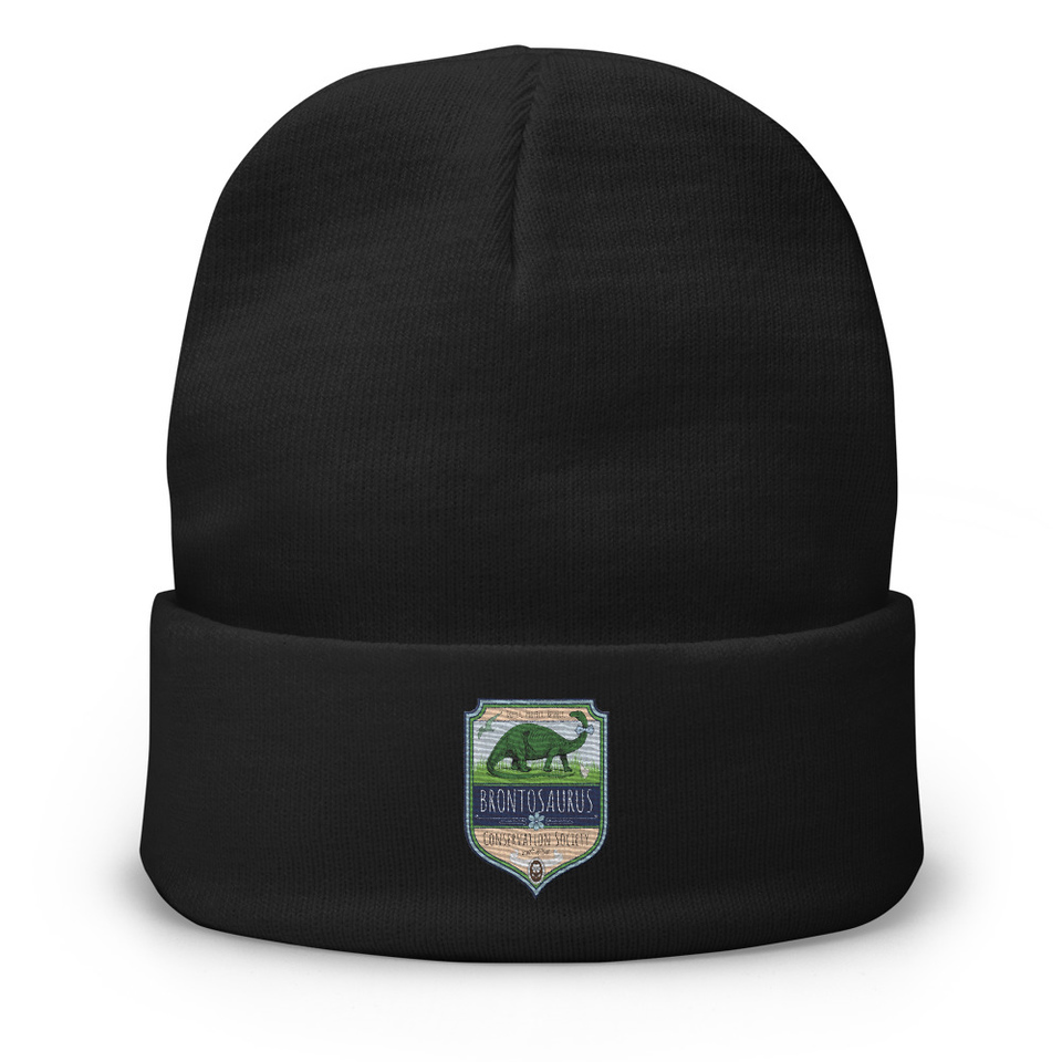 Brontosaurus Conservation Society Knit Beanie