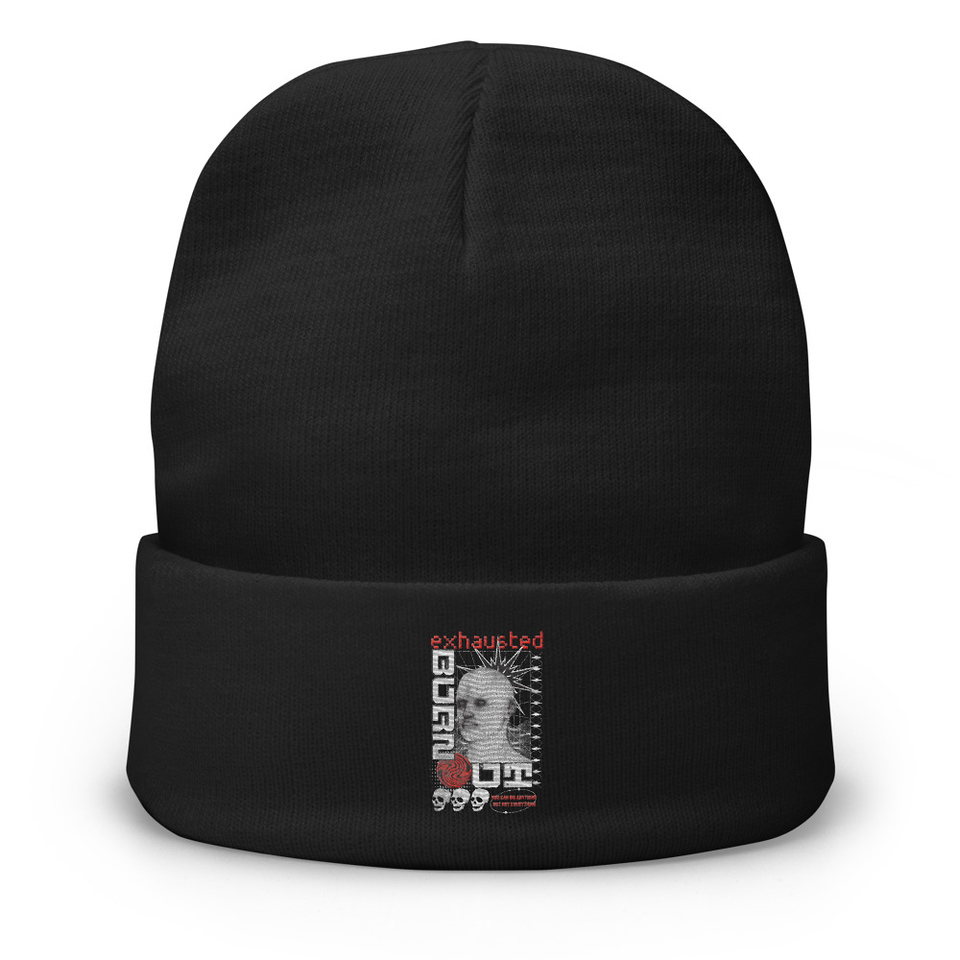 Burn Out - Futuristic 3D Head Knit Beanie