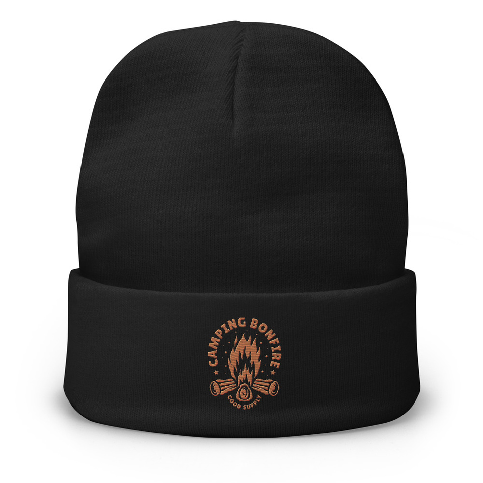Camping Bonfire - Firewood Knit Beanie