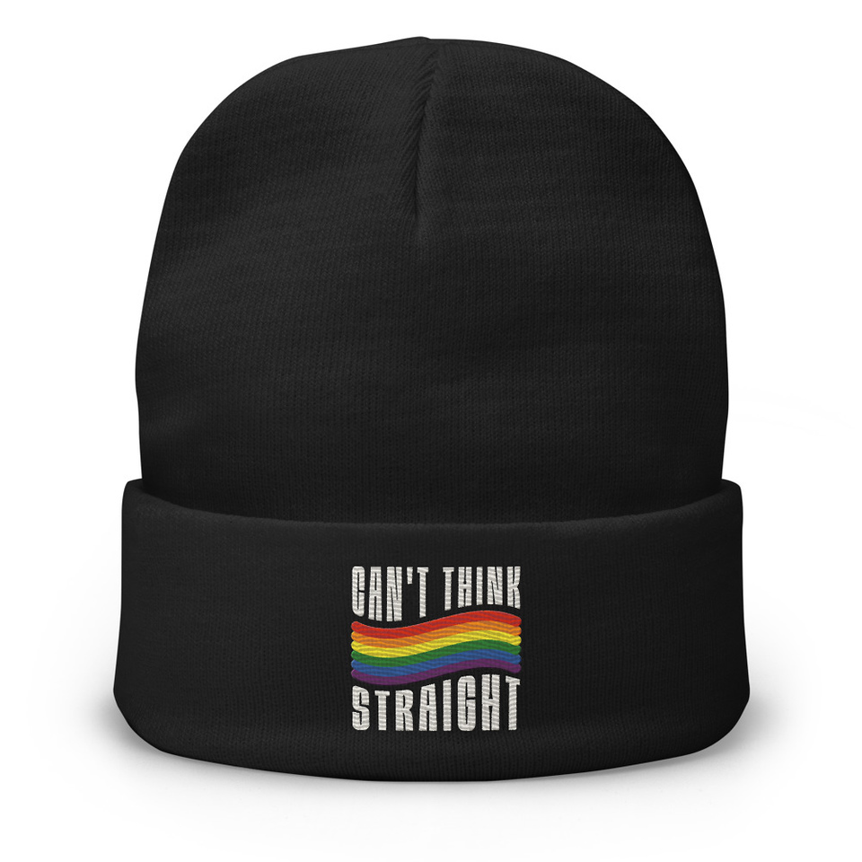 Can't Think Straight Knit Beanie