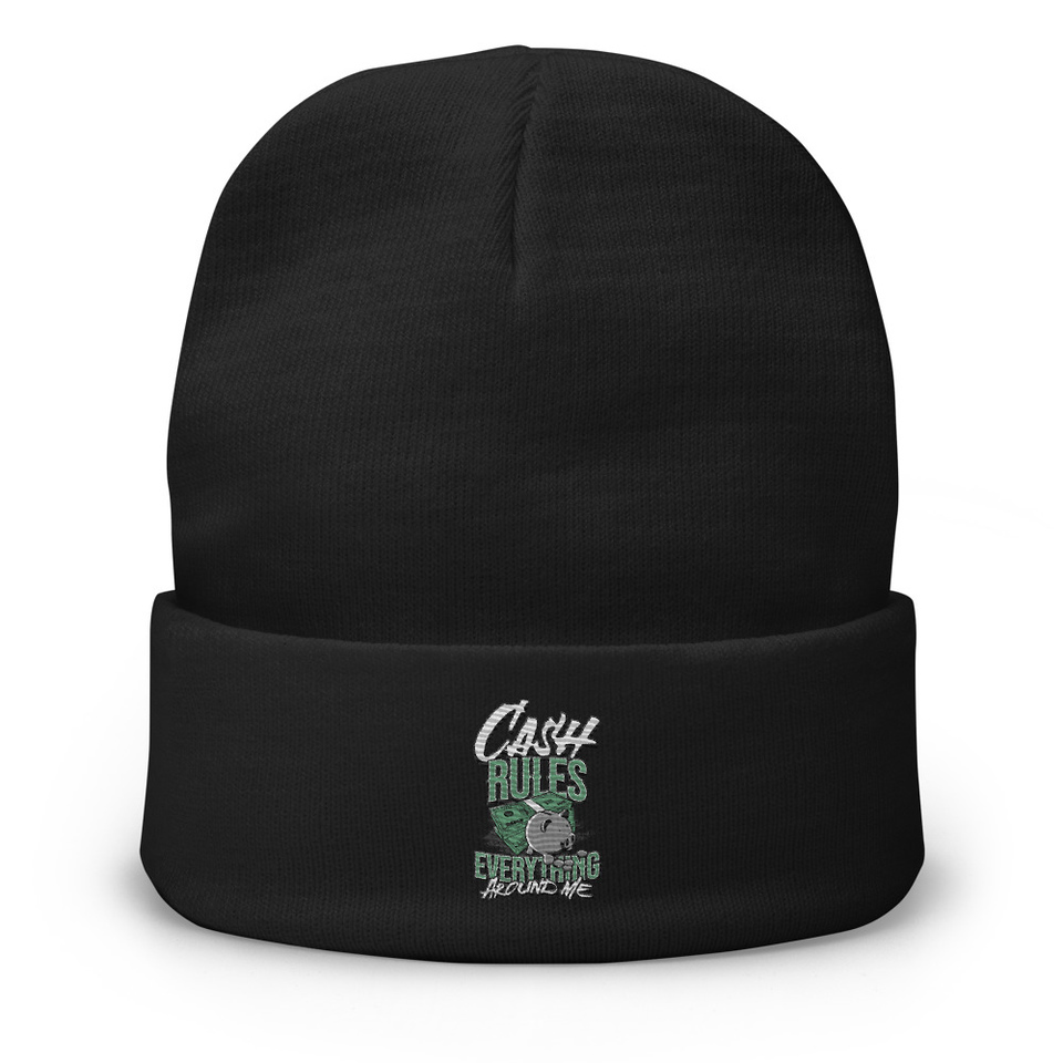 Cash Rules Knit Beanie