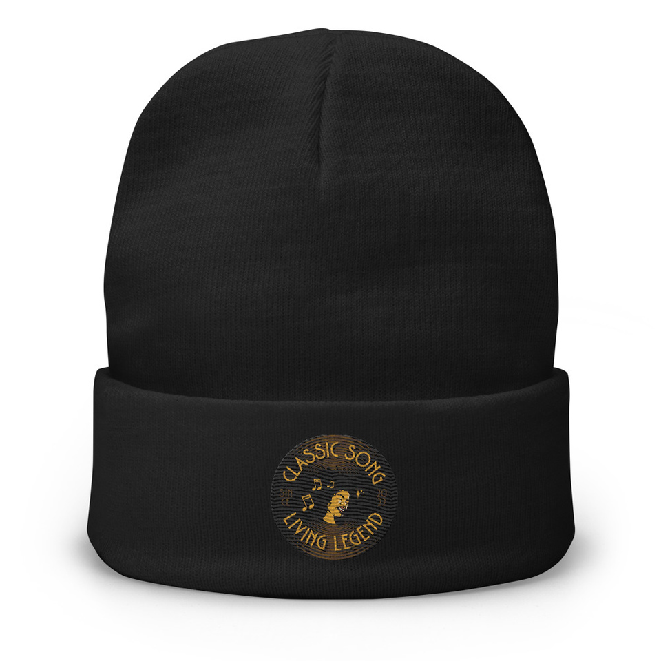 Classic Song - Music Record Knit Beanie