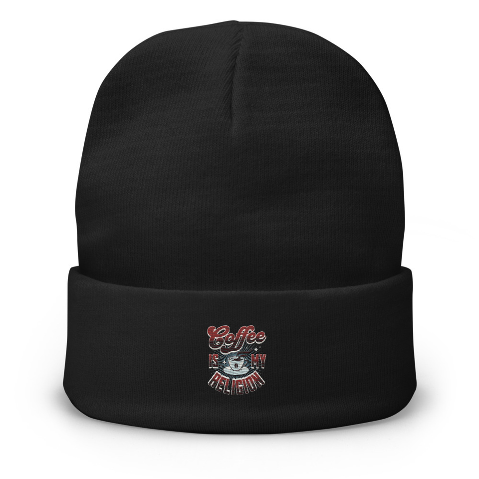 Coffee is my Religion - Funny Knit Beanie
