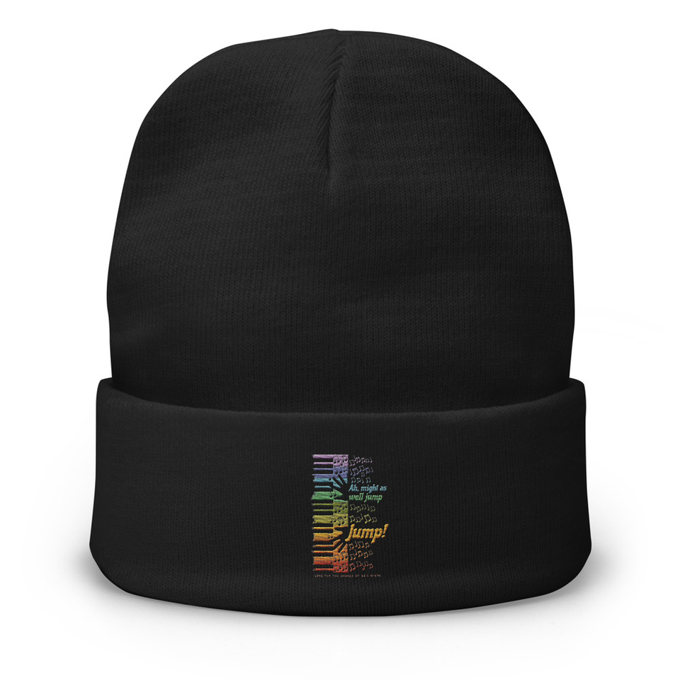 Colorful Retro Keyboard Knit Beanie