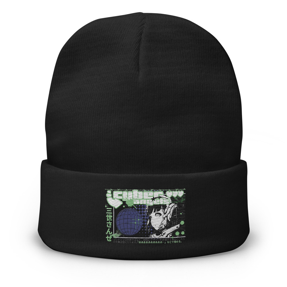 Cyber Angels - Y2k Girl Anime Knit Beanie