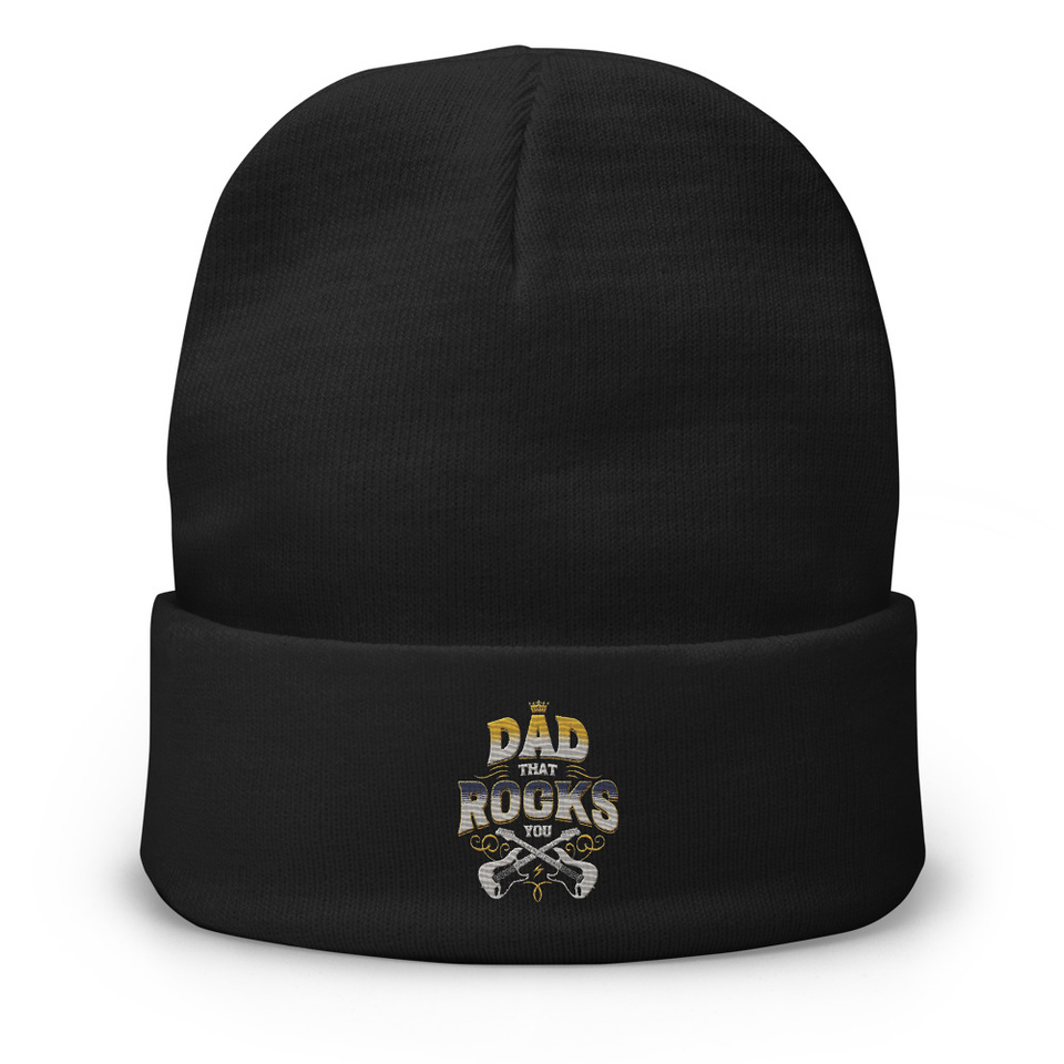 Dad That Rocks You - Electric Guitar Knit Beanie