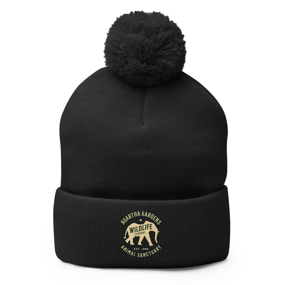 Agartha Gardens Wildlife - Animal Sanctuary Pom-Pom Knit Cap