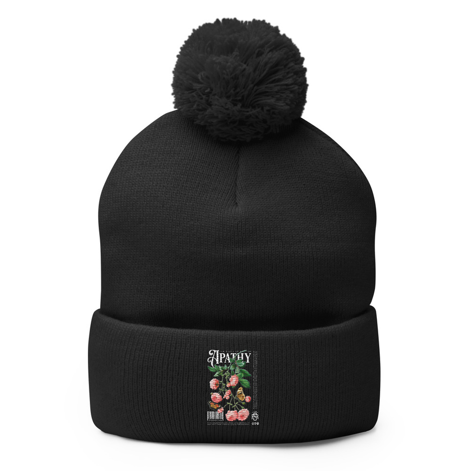 Apathy Pom-Pom Knit Cap