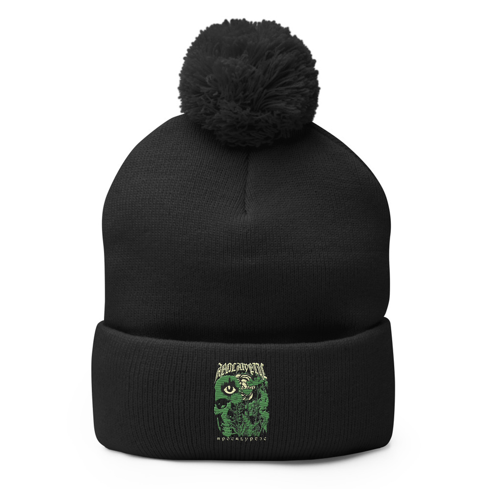 Apocalypse Pom-Pom Knit Cap