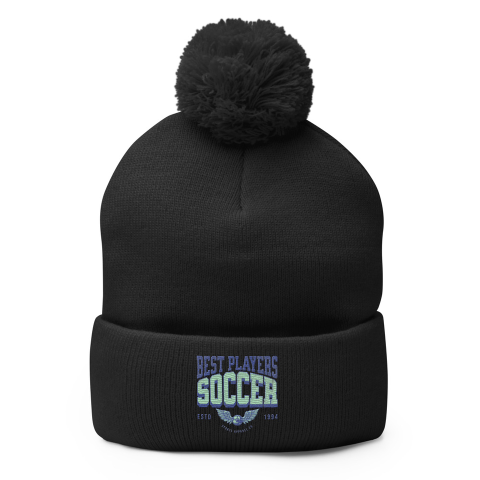 Best Players Soccer Pom-Pom Knit Cap